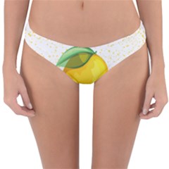 Illustration Sgraphic Lime Orange Reversible Hipster Bikini Bottoms by HermanTelo