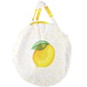 Illustration Sgraphic Lime Orange Giant Round Zipper Tote View1