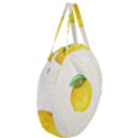 Illustration Sgraphic Lime Orange Giant Round Zipper Tote View3