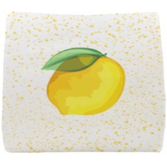 Illustration Sgraphic Lime Orange Seat Cushion by HermanTelo