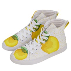 Illustration Sgraphic Lime Orange Women s Hi-top Skate Sneakers