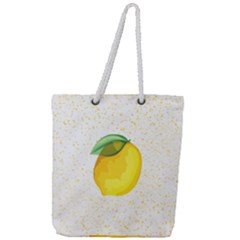 Illustration Sgraphic Lime Orange Full Print Rope Handle Tote (large)