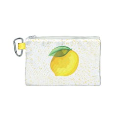 Illustration Sgraphic Lime Orange Canvas Cosmetic Bag (small)