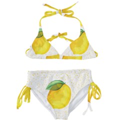 Illustration Sgraphic Lime Orange Kids  Classic Bikini Set