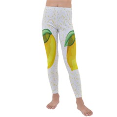 Illustration Sgraphic Lime Orange Kids  Lightweight Velour Leggings