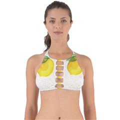 Illustration Sgraphic Lime Orange Perfectly Cut Out Bikini Top by HermanTelo