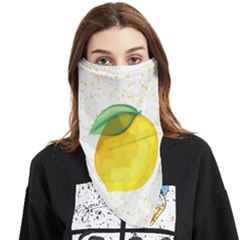 Illustration Sgraphic Lime Orange Face Covering Bandana (triangle)