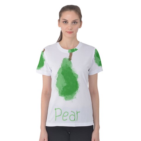 Pear Fruit Watercolor Painted Women s Cotton Tee by Mariart