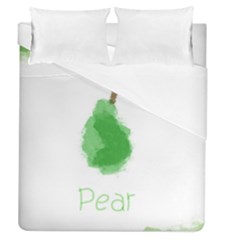 Pear Fruit Watercolor Painted Duvet Cover (queen Size) by Mariart