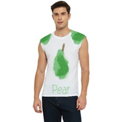 Pear Fruit Watercolor Painted Men s Raglan Cap Sleeve Tee