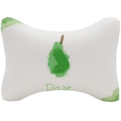 Pear Fruit Watercolor Painted Seat Head Rest Cushion