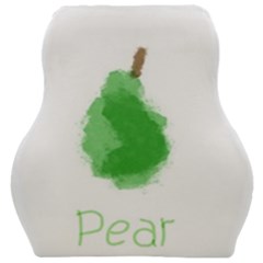 Pear Fruit Watercolor Painted Car Seat Velour Cushion  by Mariart