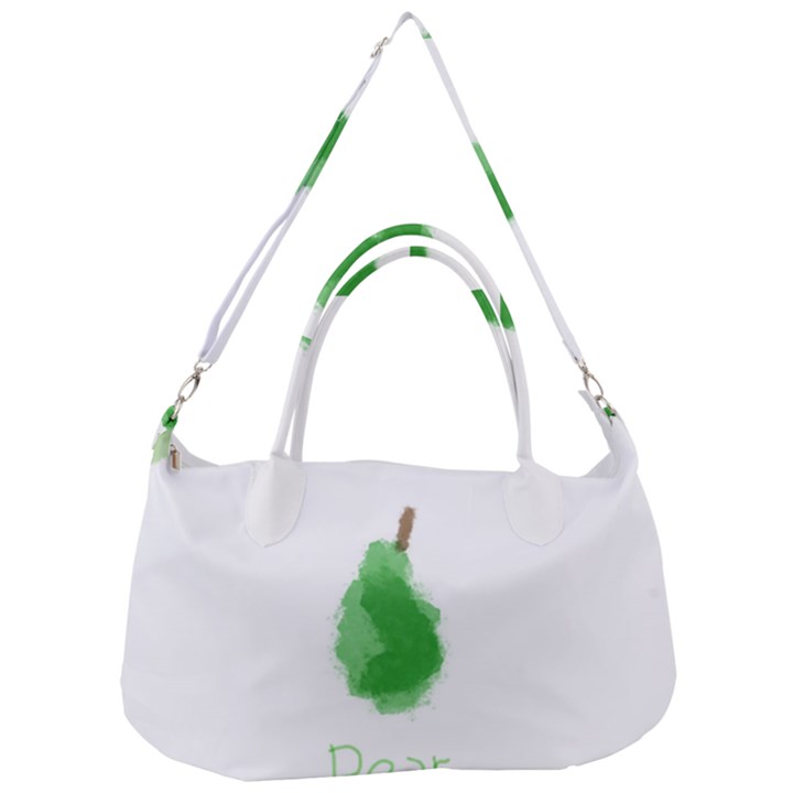 Pear Fruit Watercolor Painted Removal Strap Handbag