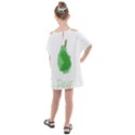 Pear Fruit Watercolor Painted Kids  One Piece Chiffon Dress View2