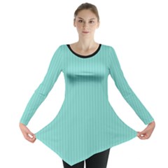 Tiffany Blue - Long Sleeve Tunic  by FashionLane