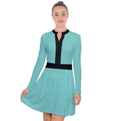 Tiffany Blue - Long Sleeve Panel Dress by FashionLane