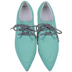 Tiffany Blue - Pointed Oxford Shoes by FashionLane