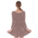 Burnished Brown - Long Sleeve Skater Dress View2