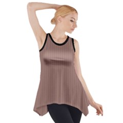 Burnished Brown - Side Drop Tank Tunic by FashionLane