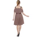 Burnished Brown - Cut Out Shoulders Chiffon Dress View2