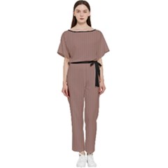 Burnished Brown - Batwing Lightweight Jumpsuit