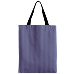 Cool Grey - Zipper Classic Tote Bag by FashionLane