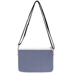 Cool Grey - Double Gusset Crossbody Bag by FashionLane