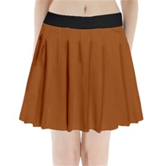 Burnt Orange - Pleated Mini Skirt by FashionLane