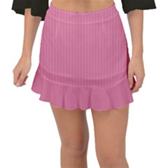 Aurora Pink - Fishtail Mini Chiffon Skirt by FashionLane