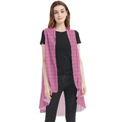 Aurora Pink - Sleeveless Chiffon Waistcoat Shirt