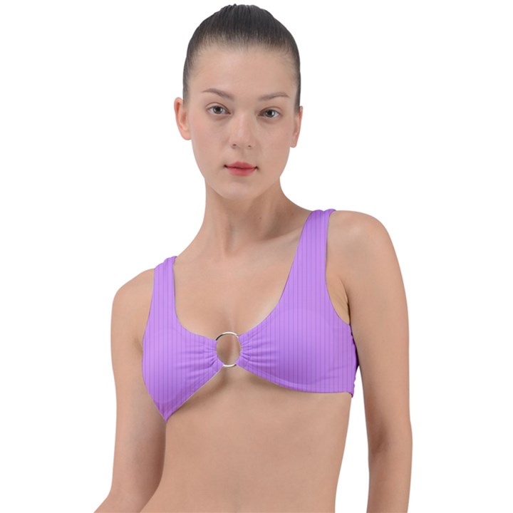 Bright Lilac - Ring Detail Bikini Top