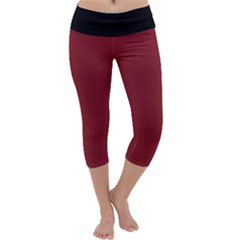 Antique Ruby - Capri Yoga Leggings by FashionLane