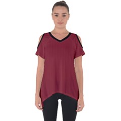 Antique Ruby - Cut Out Side Drop Tee by FashionLane