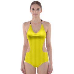 Aureolin - Cut-out One Piece Swimsuit by FashionLane