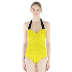 Aureolin - Halter Swimsuit by FashionLane