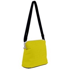 Aureolin - Zipper Messenger Bag by FashionLane