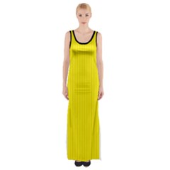 Aureolin - Thigh Split Maxi Dress by FashionLane