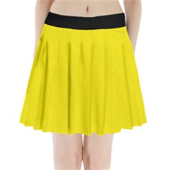 Aureolin - Pleated Mini Skirt by FashionLane