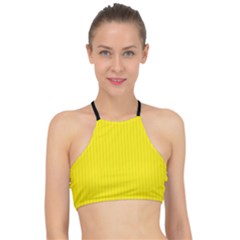 Aureolin - Racer Front Bikini Top by FashionLane