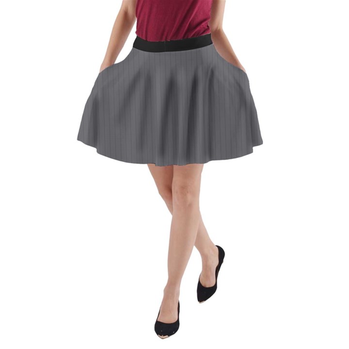 Blackened Pearl - A-Line Pocket Skirt