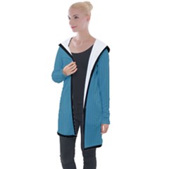 Blue Moon - Longline Hooded Cardigan by FashionLane