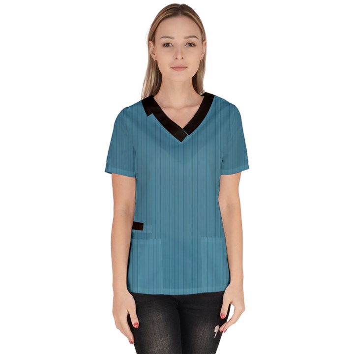 Blue Moon - Women s V-Neck Scrub Top