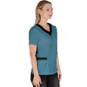 Blue Moon - Women s V-Neck Scrub Top View3