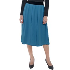 Blue Moon - Classic Velour Midi Skirt  by FashionLane