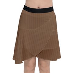 Brown Bear - Chiffon Wrap Front Skirt by FashionLane