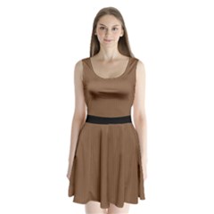 Brown Bear - Split Back Mini Dress  by FashionLane