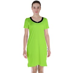 Chartreuse Green - Short Sleeve Nightdress by FashionLane