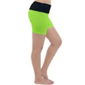 Chartreuse Green - Lightweight Velour Yoga Shorts View3