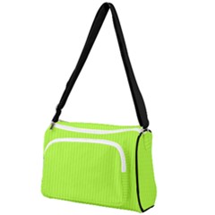 Chartreuse Green - Front Pocket Crossbody Bag by FashionLane