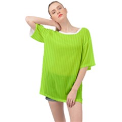 Chartreuse Green - Oversized Chiffon Top by FashionLane